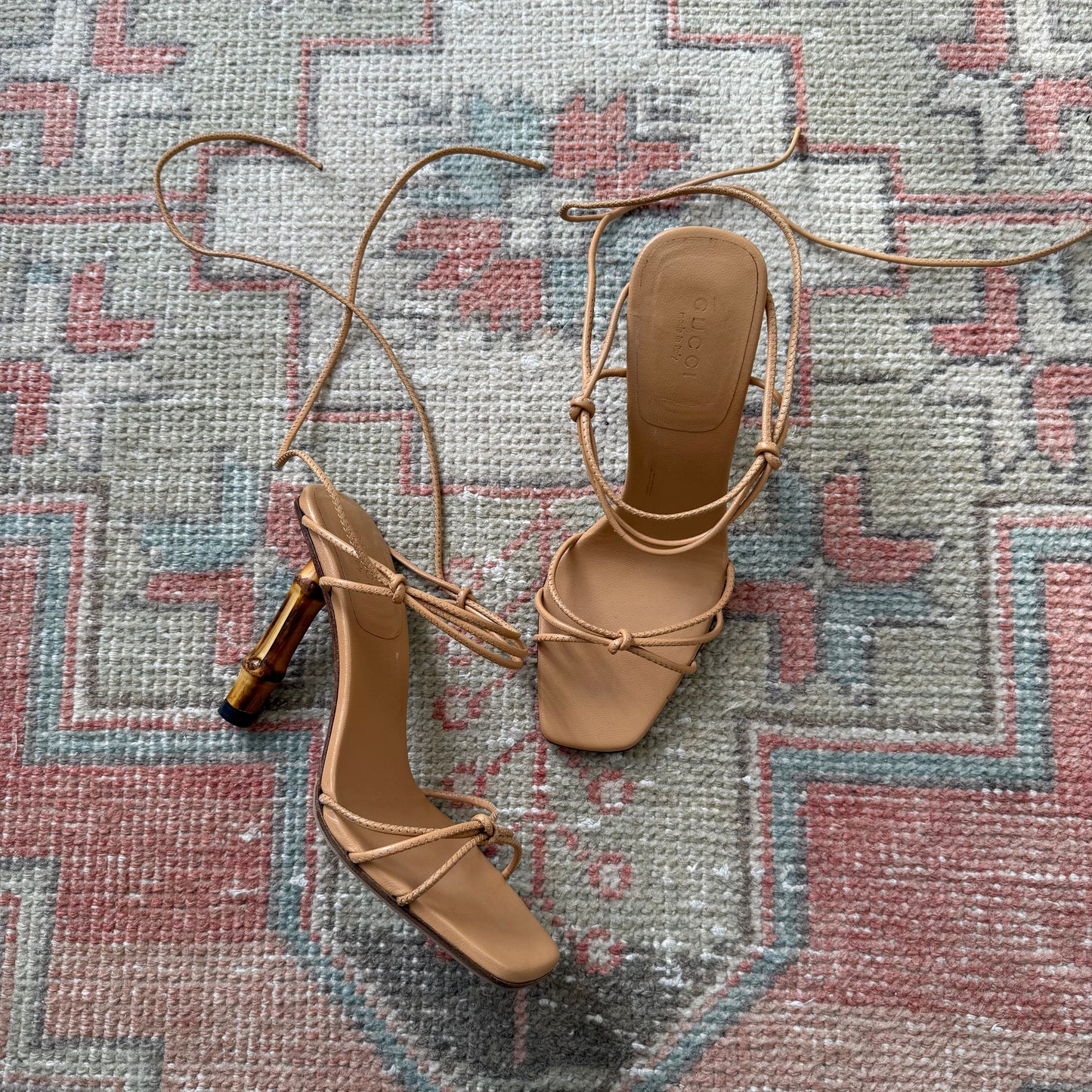 S/S2002 Tom Ford Gucci Bamboo Sandals - US 6.5-7