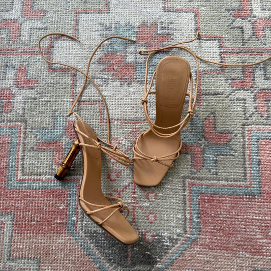 S/S2002 Tom Ford Gucci Bamboo Sandals - US 6.5-7