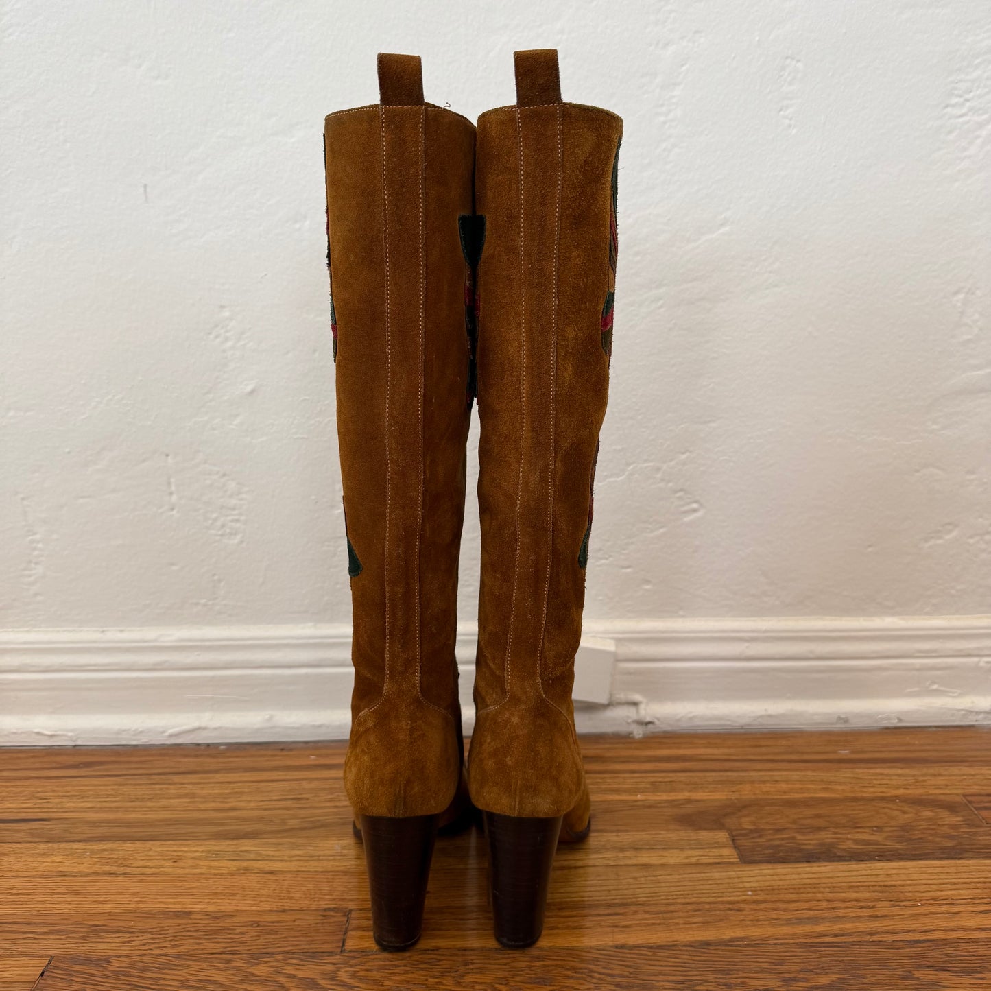 F/W2002 Dolce & Gabbana Suede Butterfly Boots - US 8