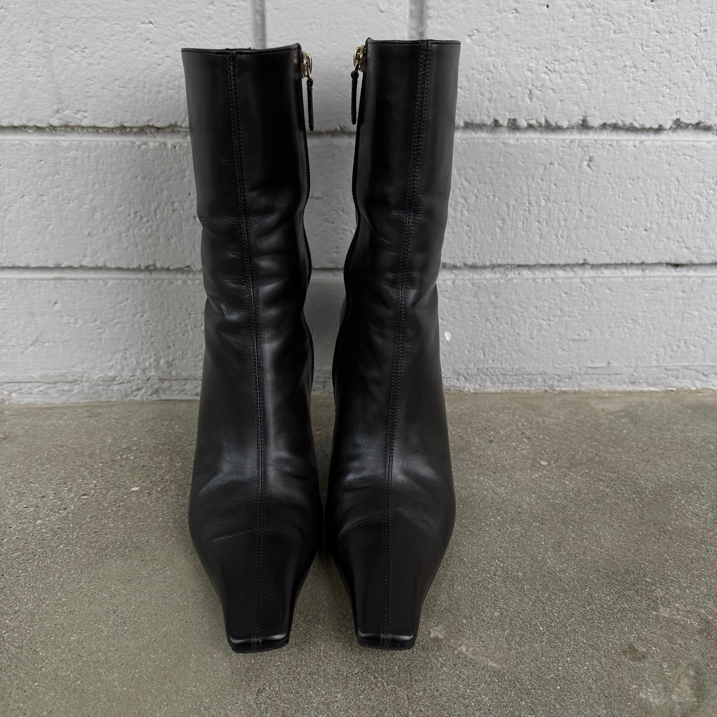 Tom Ford Gucci Black Leather “G” Boots - US 7