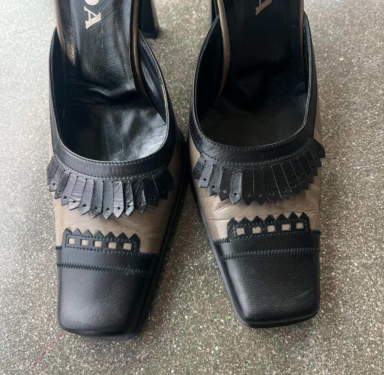 FW99 Prada Leather Tassel Mary Janes - US 10