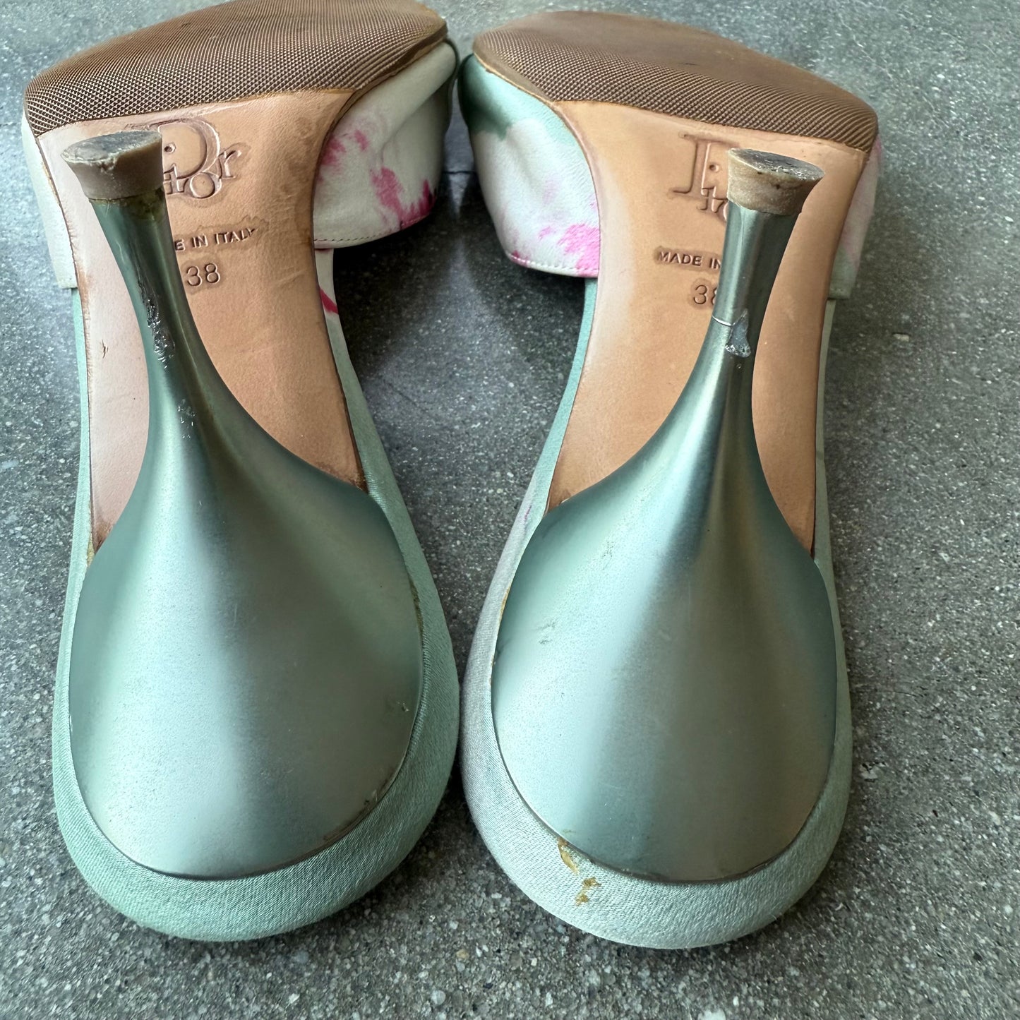 SS05 John Galliano Christian Dior Satin Lock and Key Sandals - US 7.5