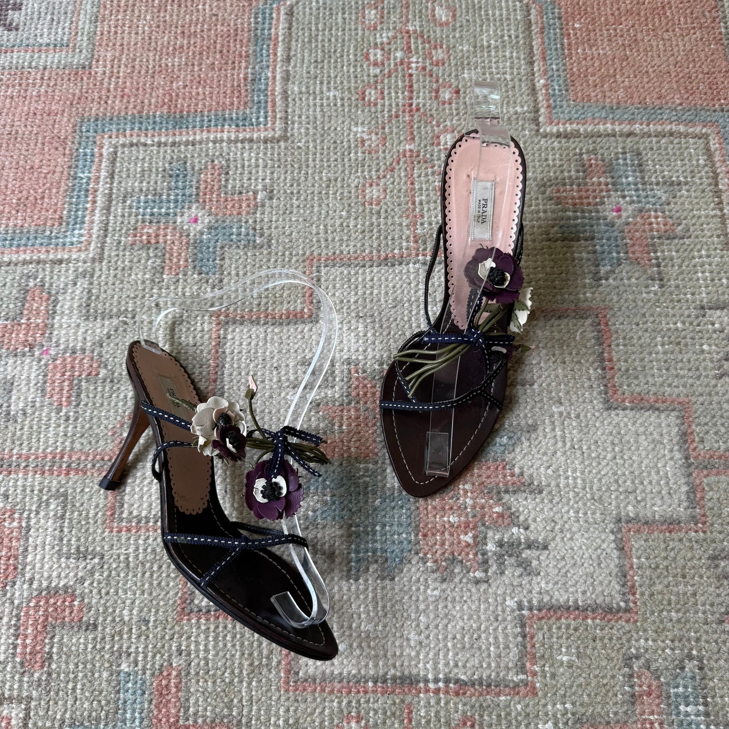 S/S2002 Prada Bouquet Sandals - US 6