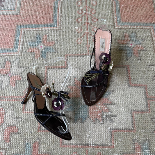 S/S2002 Prada Bouquet Sandals - US 6