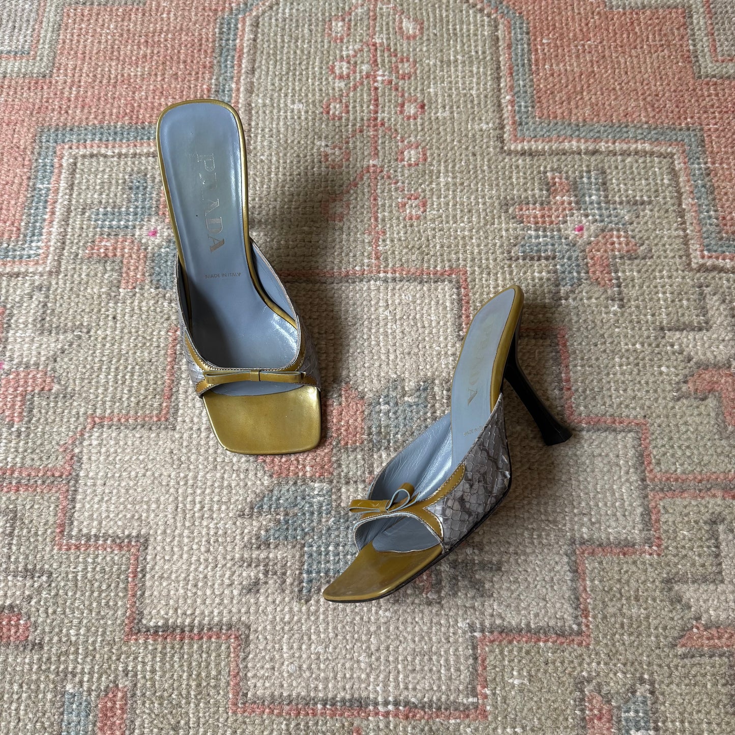 S/S2000 Prada Bow Mules - US 6.5