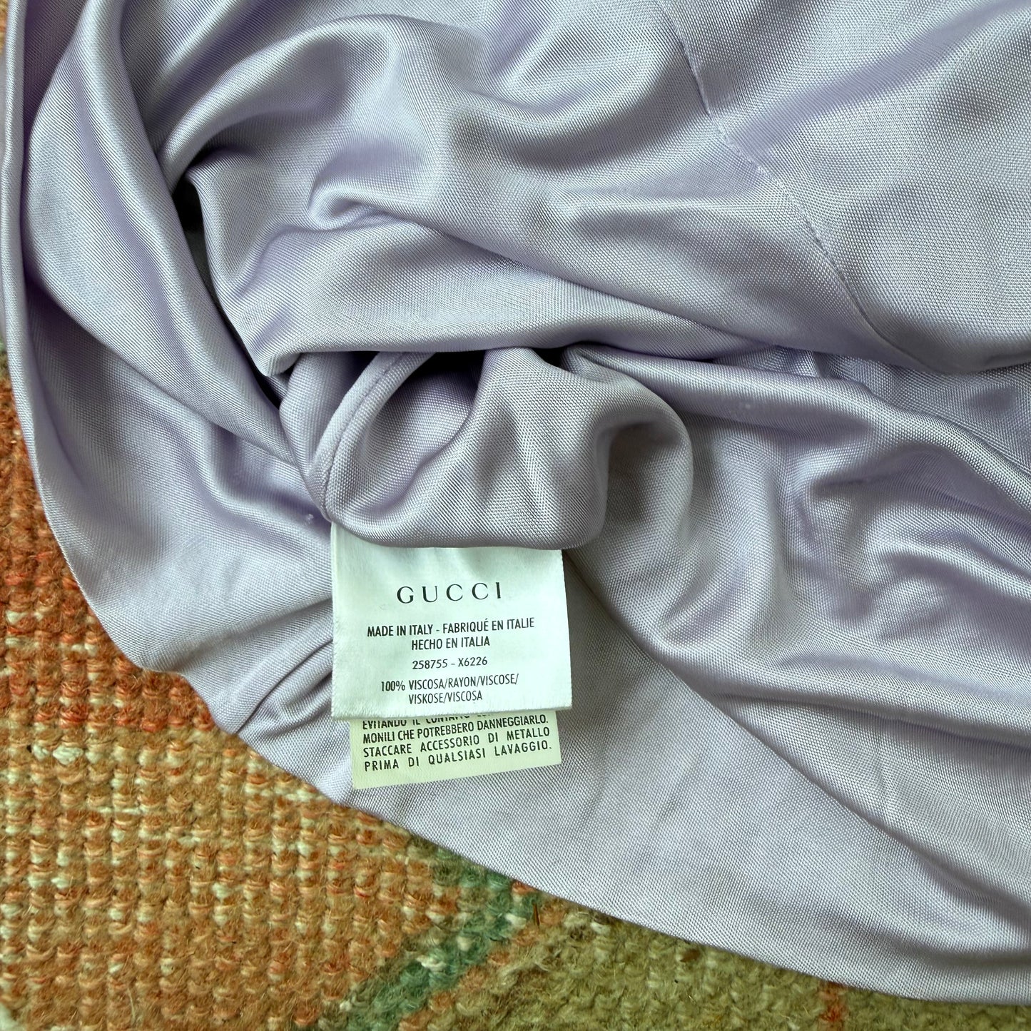 S/S2004 Tom Ford Gucci Lilac Heart Logo Halter