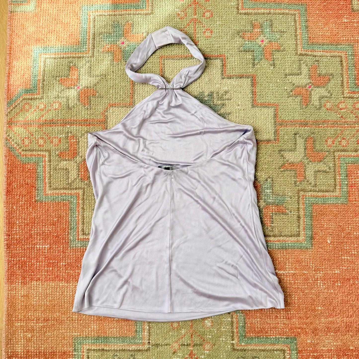 S/S2004 Tom Ford Gucci Lilac Heart Logo Halter