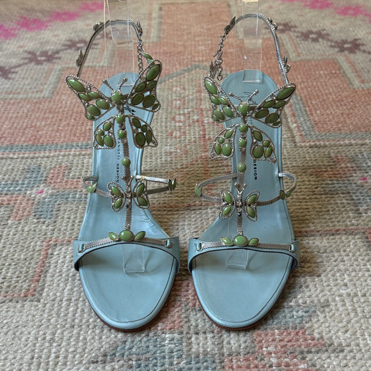 S/S2001 Giuseppe Zanotti Butterfly Sandals - US 7-7.5