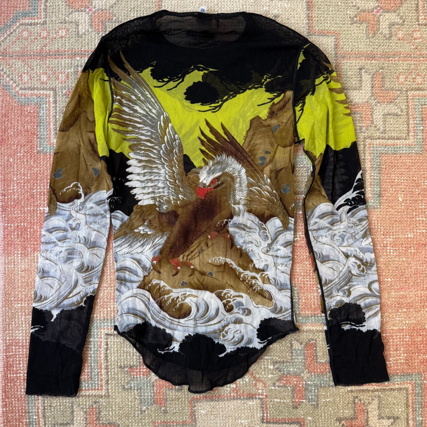 Fall 1999 Jean Paul Gaultier Eagle Mesh Top - S-L