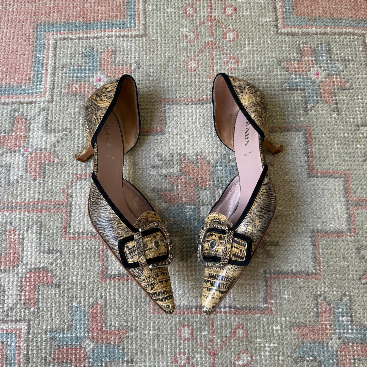 F/W2003 Prada Buckle D’Orsay Pumps - US 10
