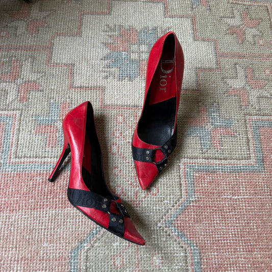 F/W2004 Galliano Dior Bondage Pumps - US 9-9.5
