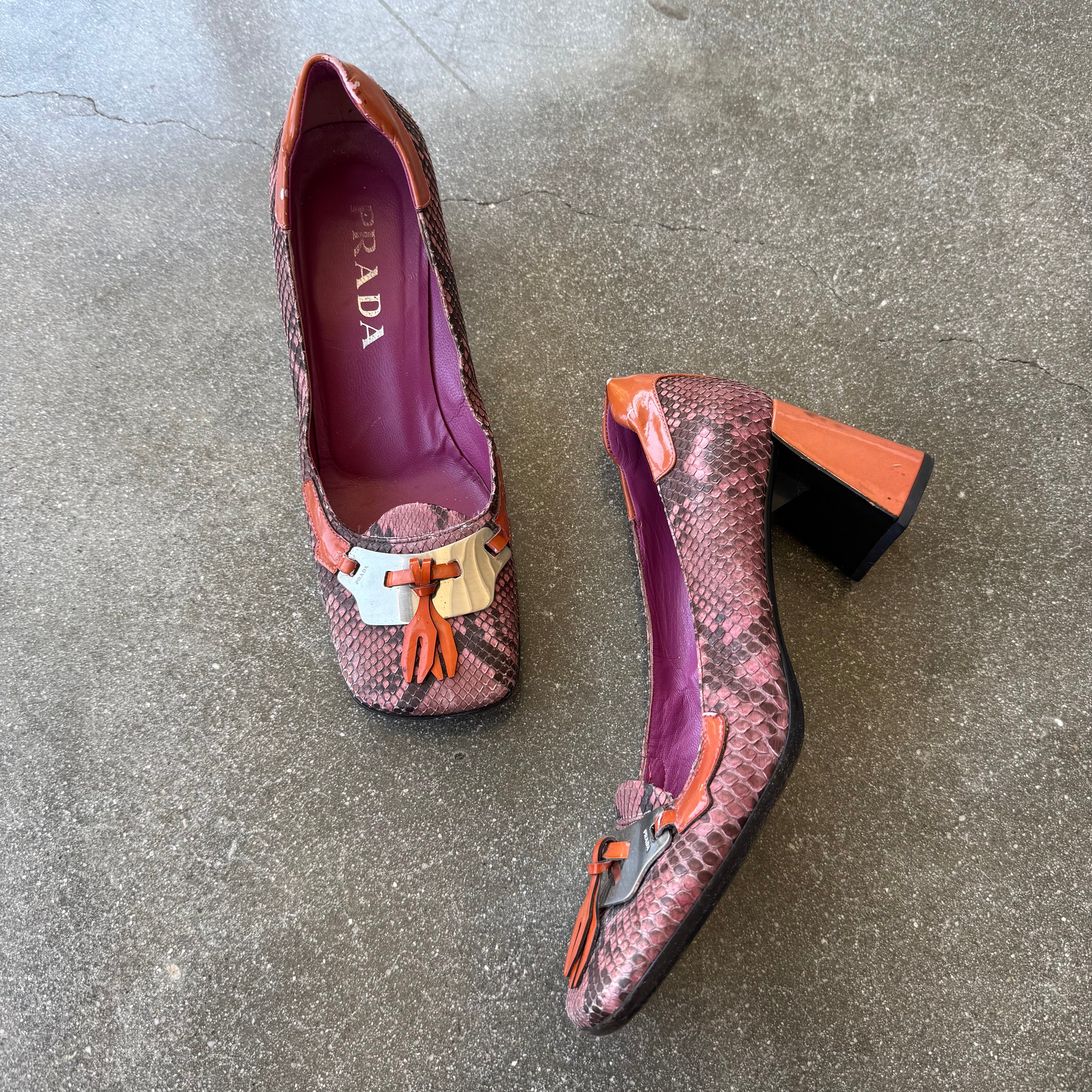 靴 PRADA python leather pumps pink 靴 PRADA python leather pumps pink PRADA - Pink Snakeskin