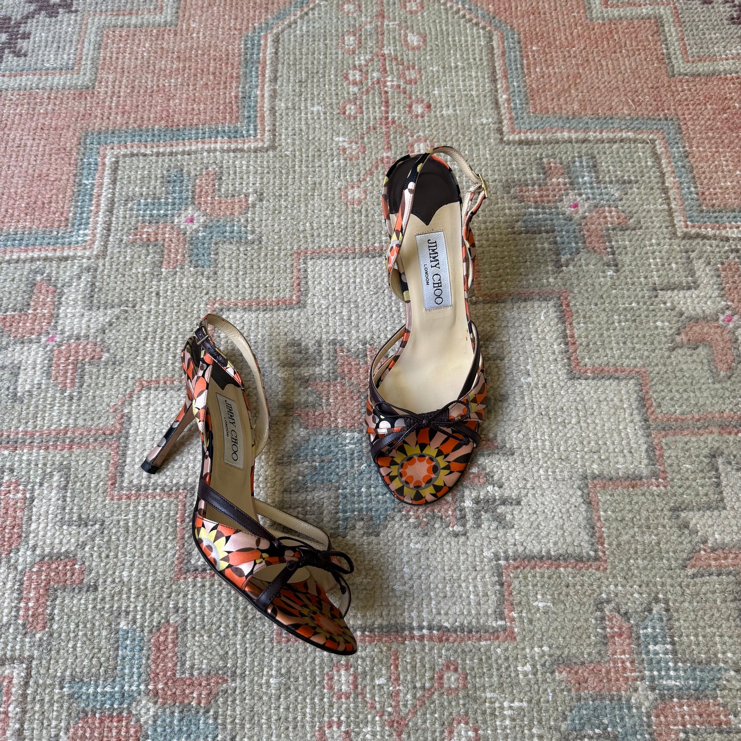 Y2K Jimmy Choo Bow Sandals - US 7