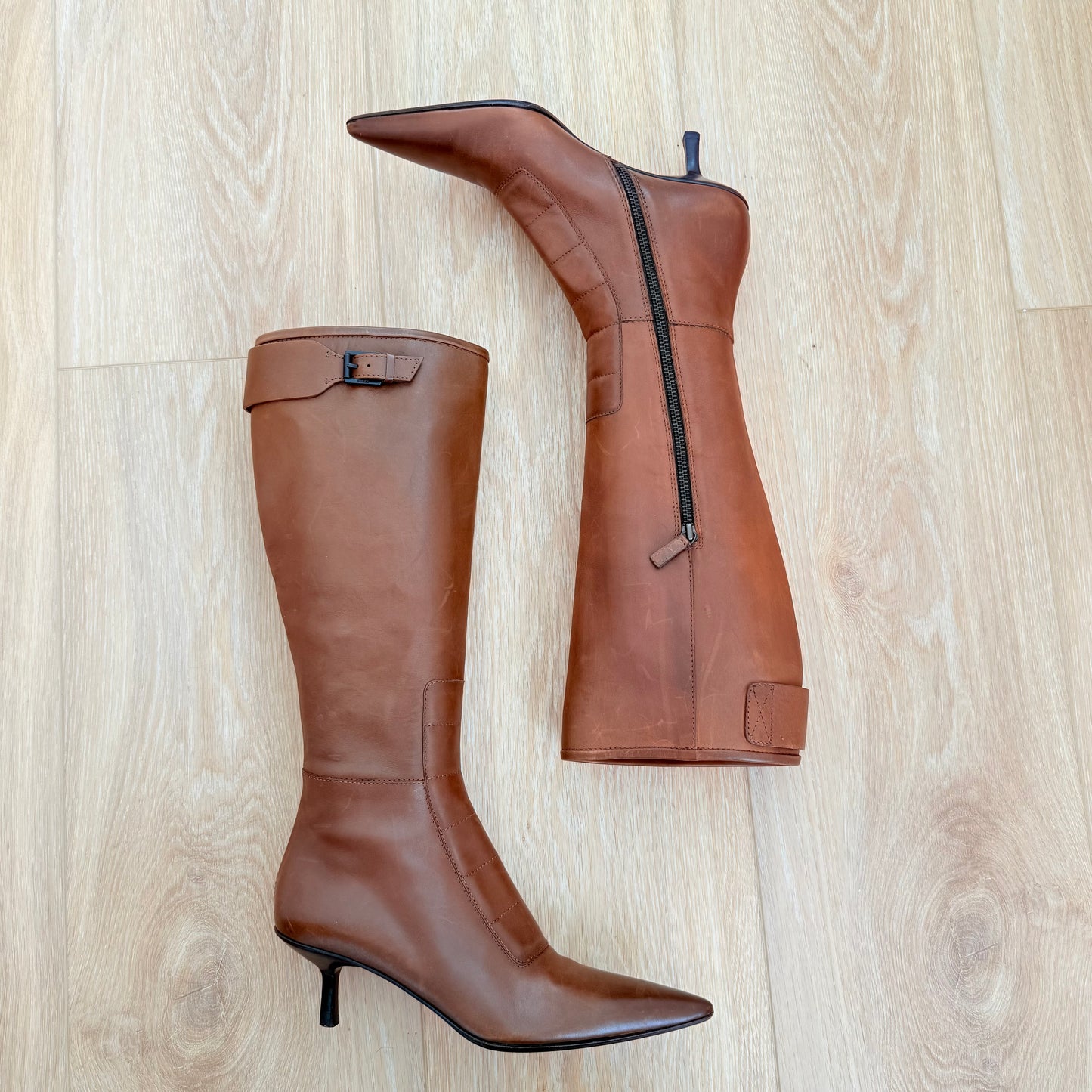 F/W2000 Tom Ford Gucci Cognac Boots - US 7