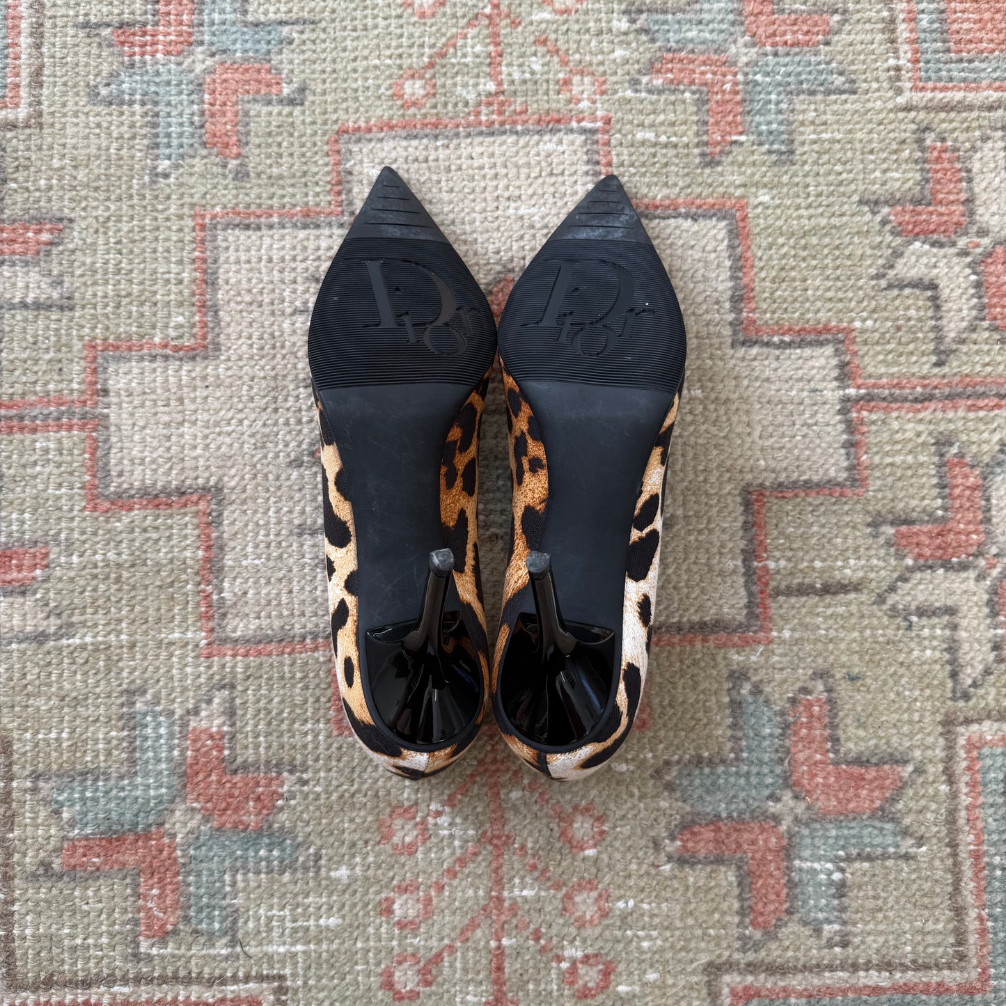 F/W2004 Galliano Dior “I Love Dior” Leopard Pumps - US 7