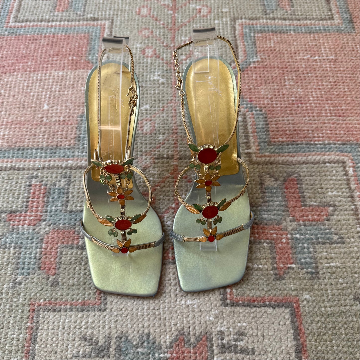 00s Giuseppe Zanotti Iridescent Beaded Heels - US 6.5-7