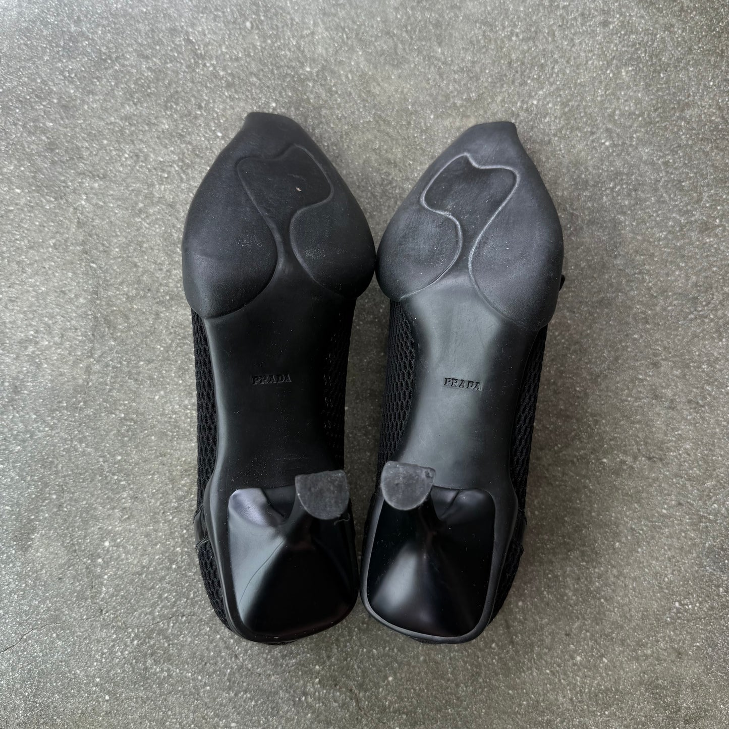 SS00 Prada Patent Leather & Mesh Heels - US 5.5-6