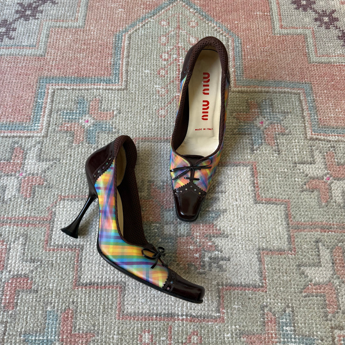 F/W1999 miu miu Holographic Pumps - US 7.5-8