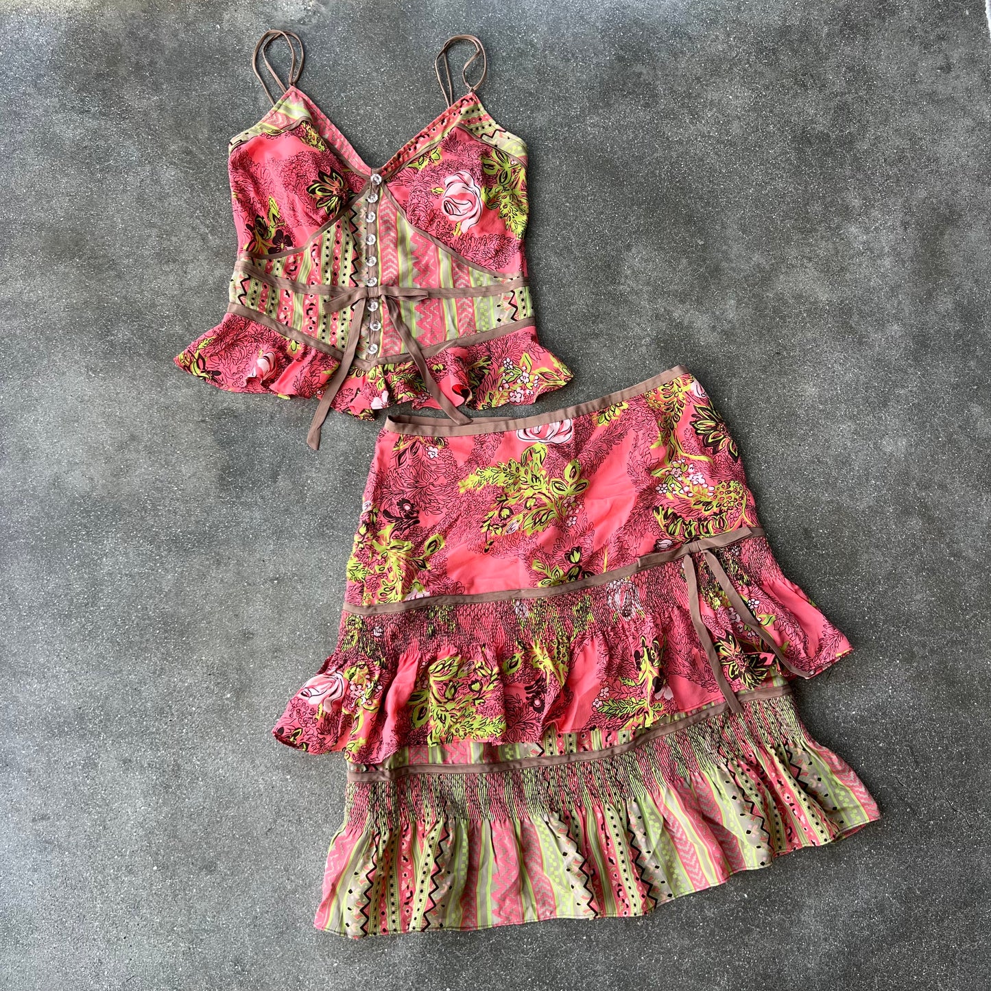 Tracy Reese Silk Printed Set