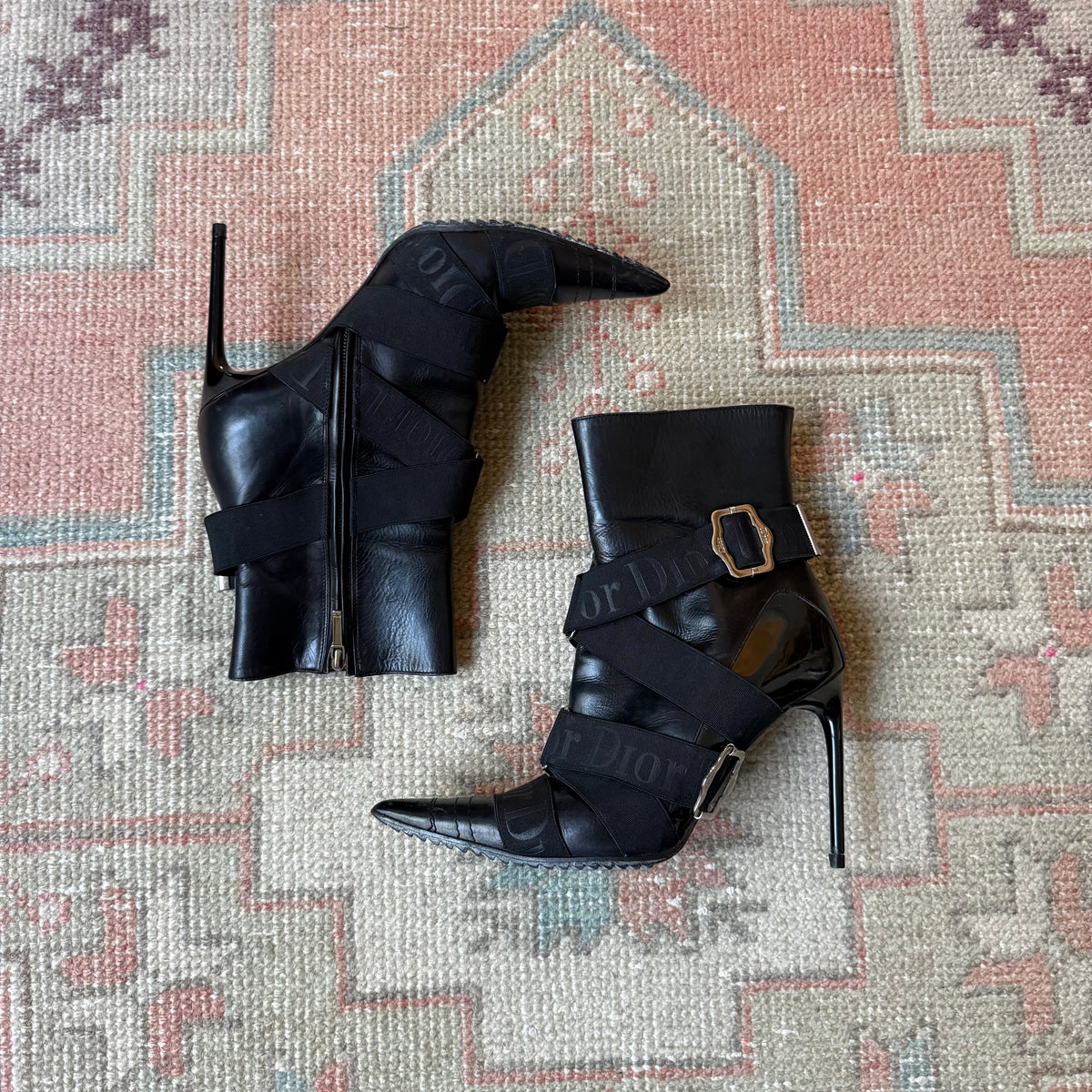 F/W2004 Galliano Dior Bondage Boots - US 6.5-7
