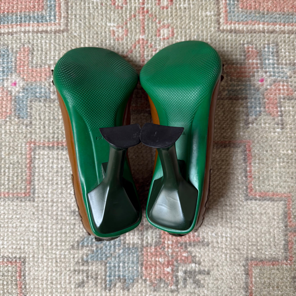 F/W1999 Foliage Peep Toe Heels - US 6