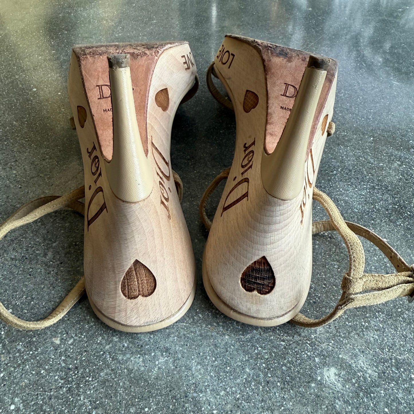 S/S2006 Galliano Dior Peace + Love Wedges - US 6.5