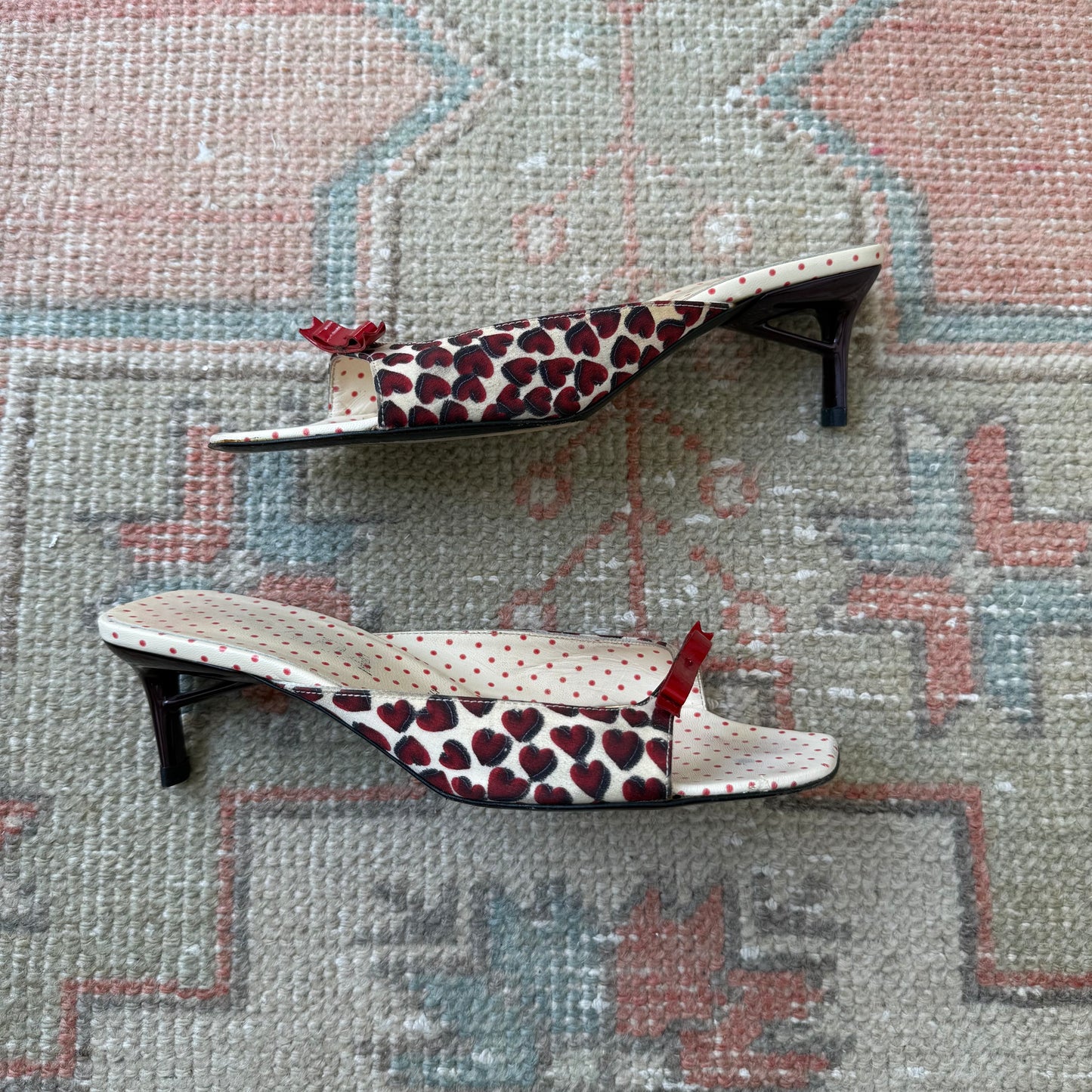 S/S2000 Prada Heart Bow Mules - US 6.5-7