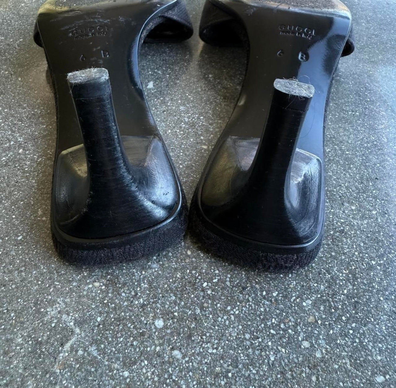 Tom Ford Gucci Canvas Guccissima Mules - US 6-6.5