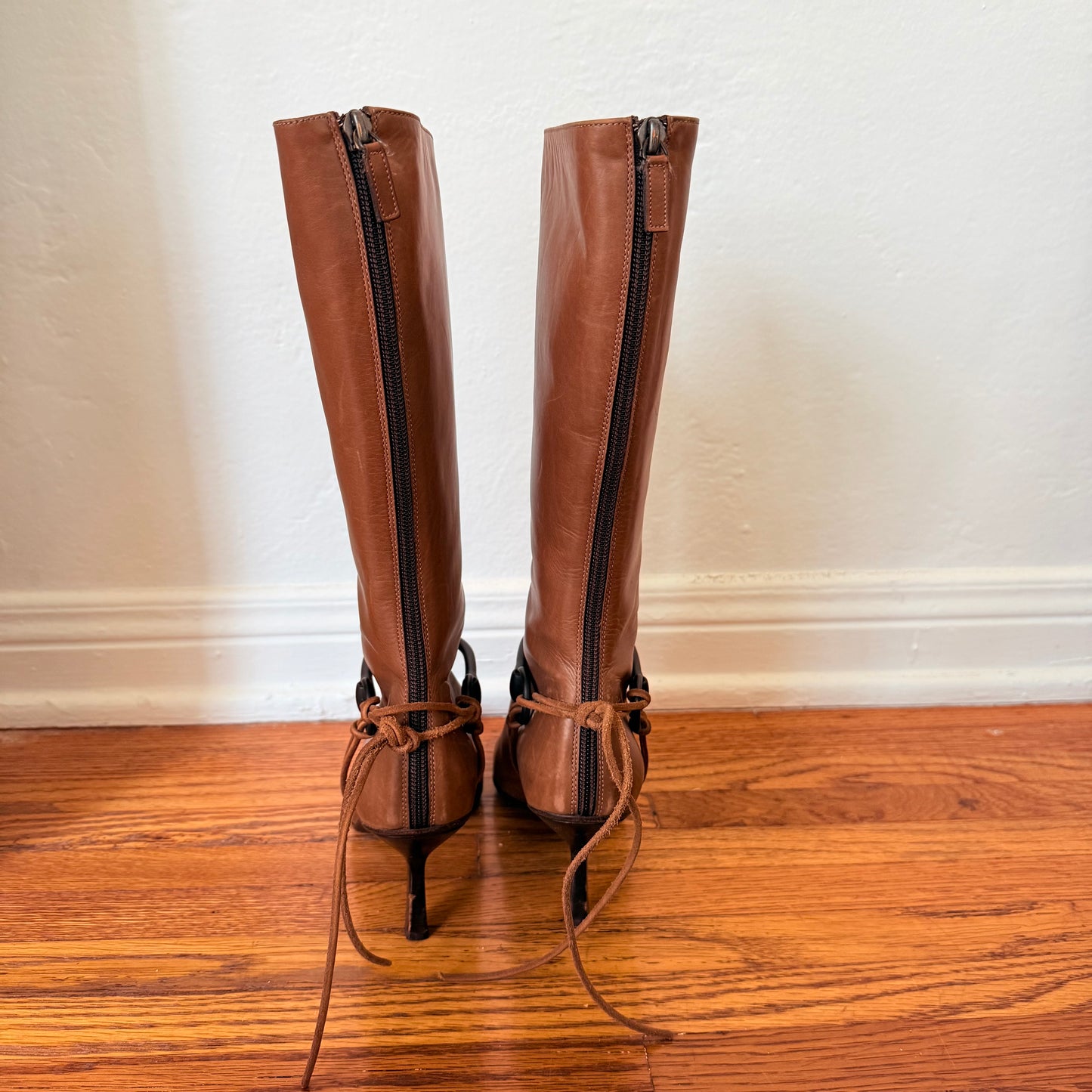 F/W1999 Gucci by Tom Ford Caramel Horsebit Boots - US 6