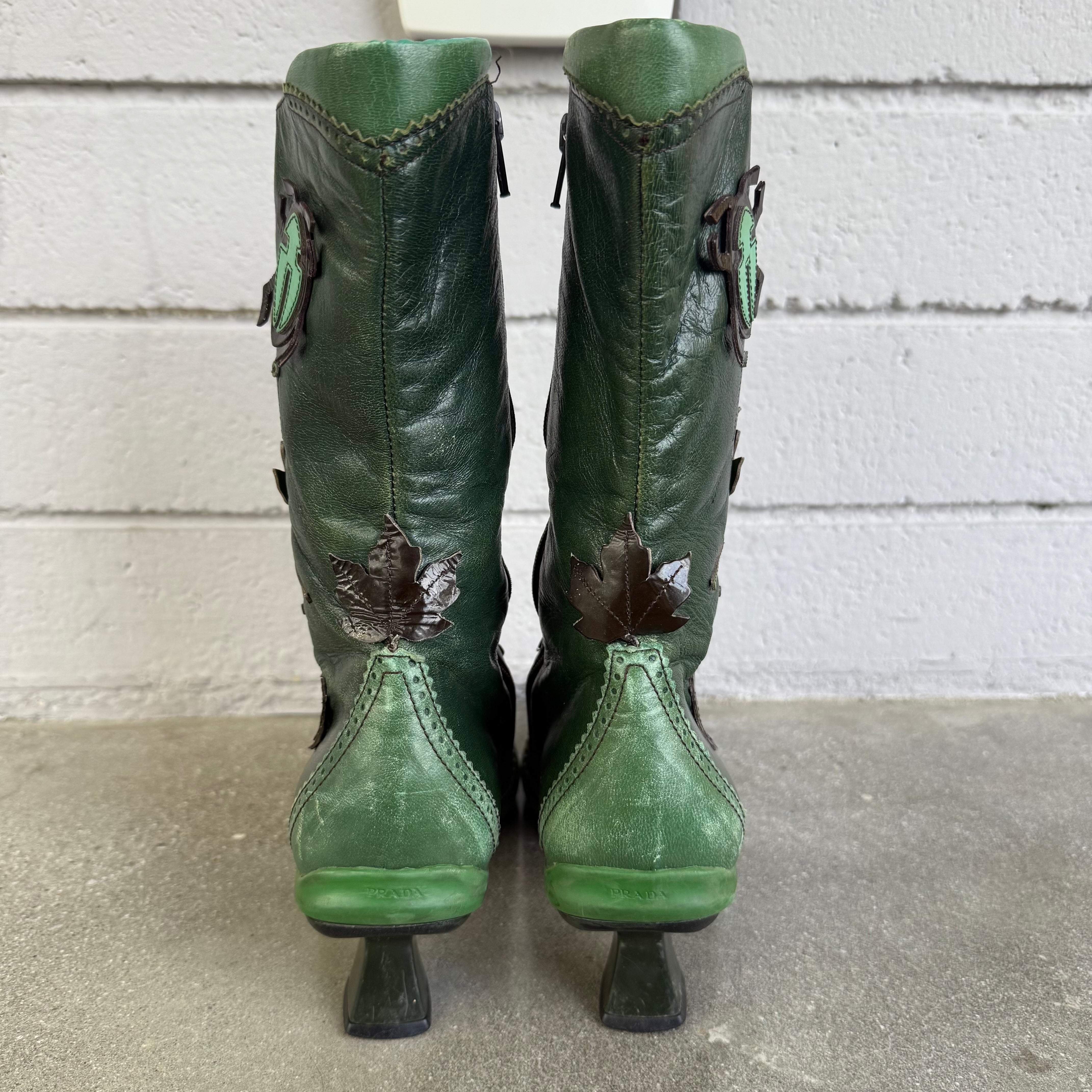 靴 PRADA FW99 DETACHABLE CARGO BAG BOOTS Prada FW99 Detachable Cargo Bag Boots - Ākaibu Store