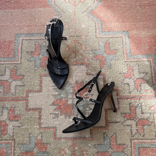 Tom Ford Gucci F/W2002 Perforated Leather Sandals - US 7.5