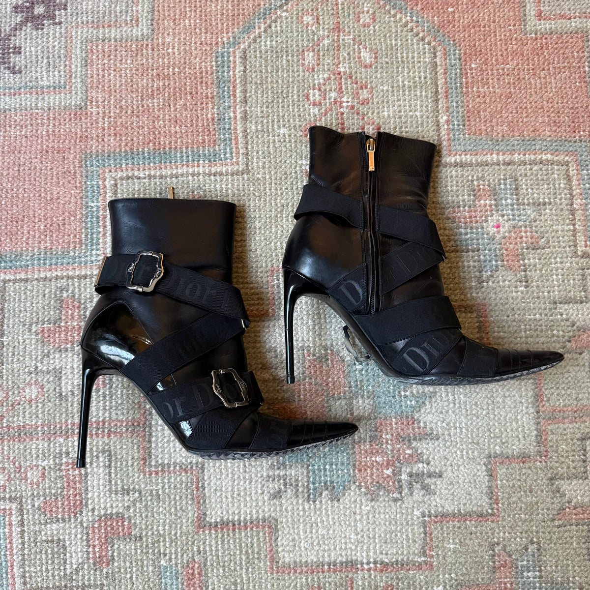F/W2004 Galliano Dior Bondage Boots - US 6.5-7