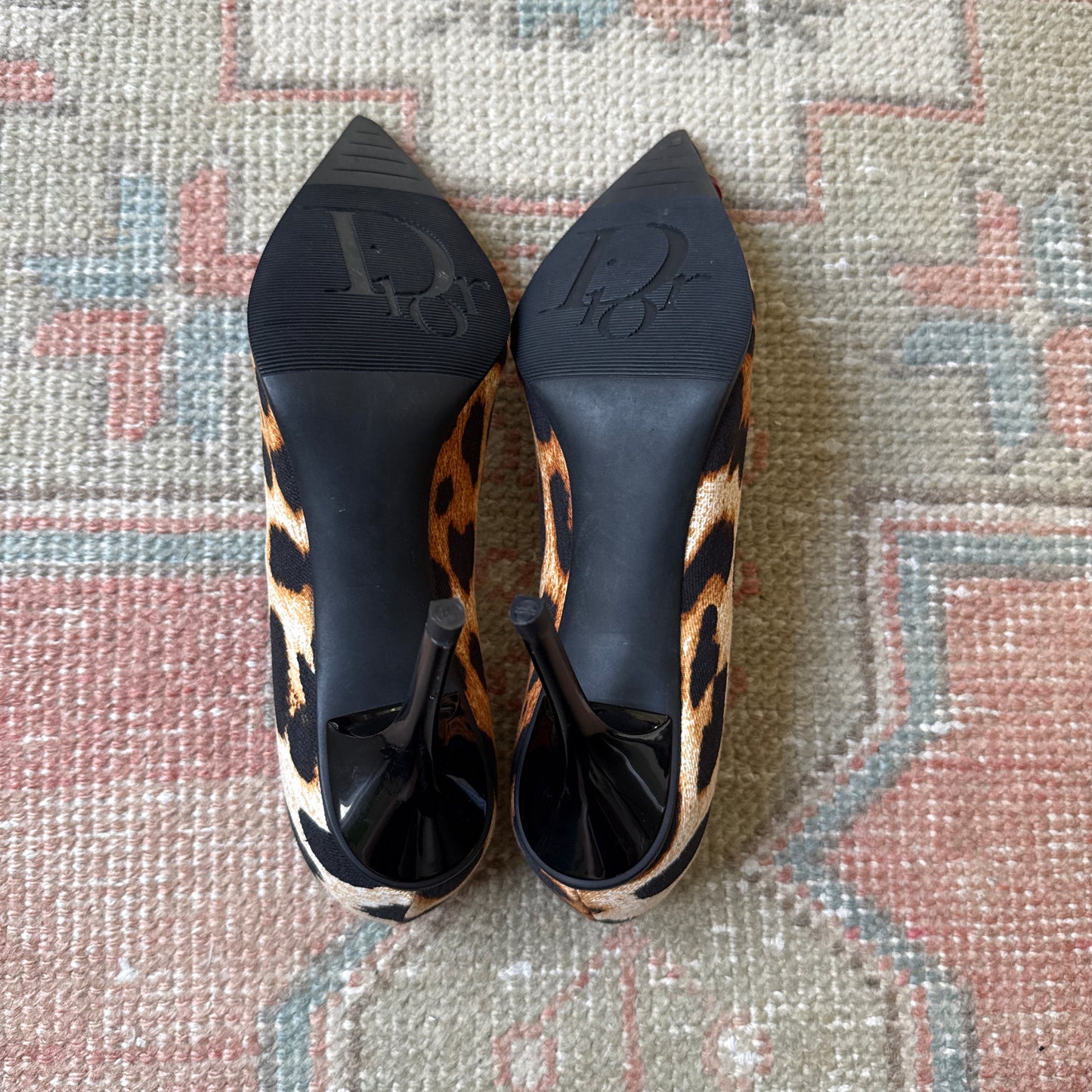 F/W2004 Galliano “I Love Dior” Leopard Pumps - US 7