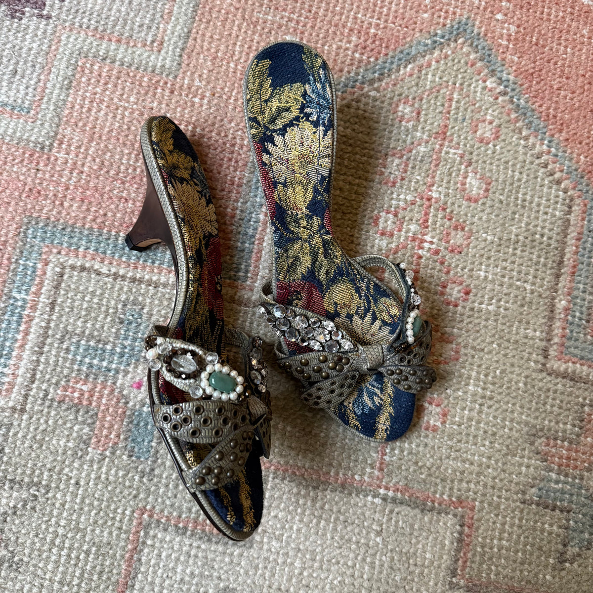 Y2K Giuseppe Zanotti Jeweled Mules - US 8