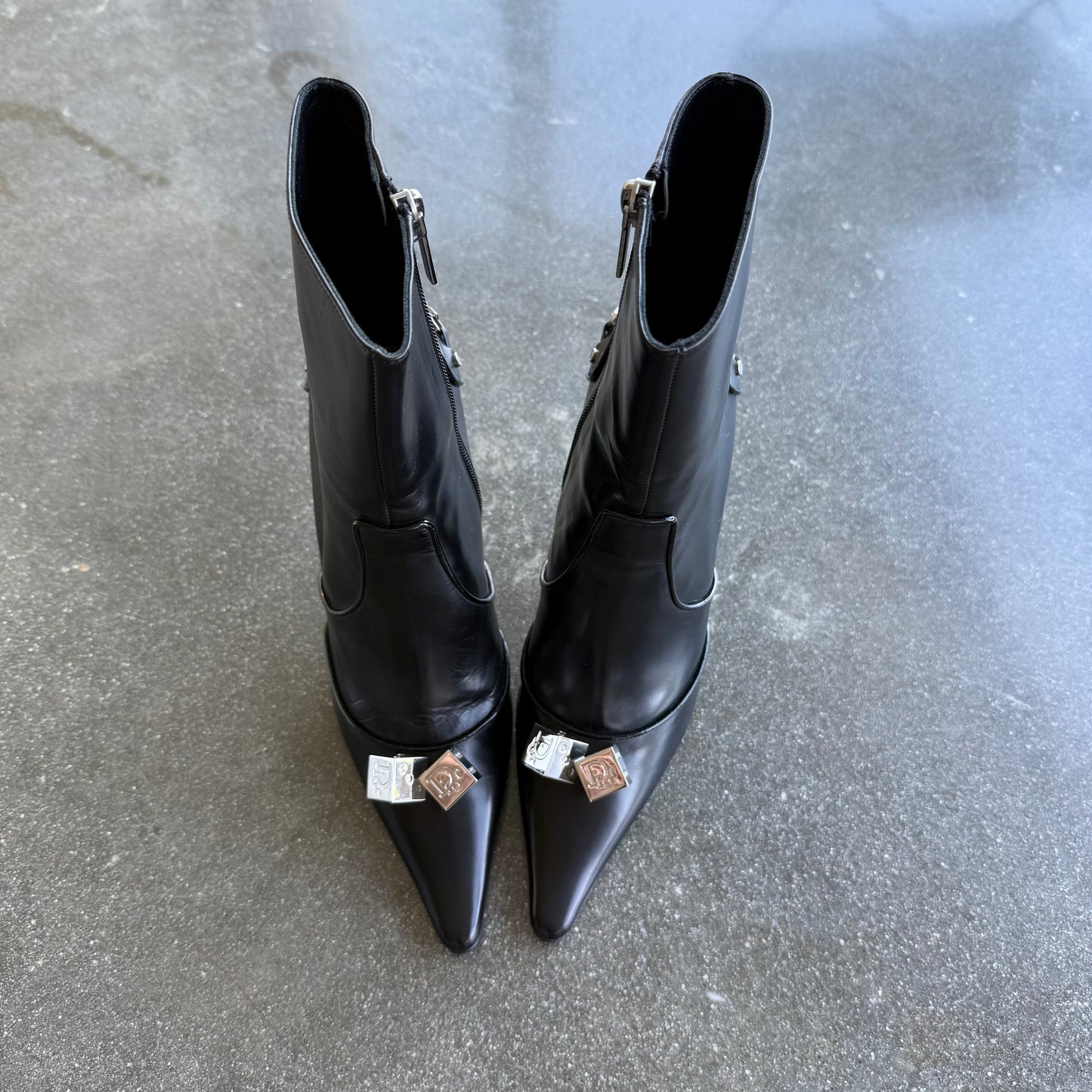 F/W2004 Galliano Dior Dice Boots - US 6.5