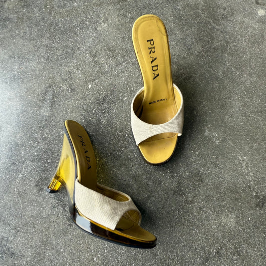 SS98 Prada Lucite Wedges - US 6