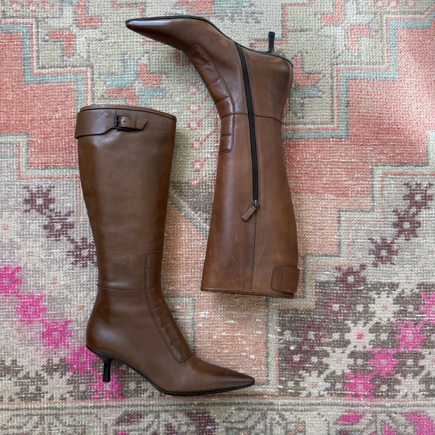 F/W2000 Tom Ford Gucci Cognac Boots - US 7
