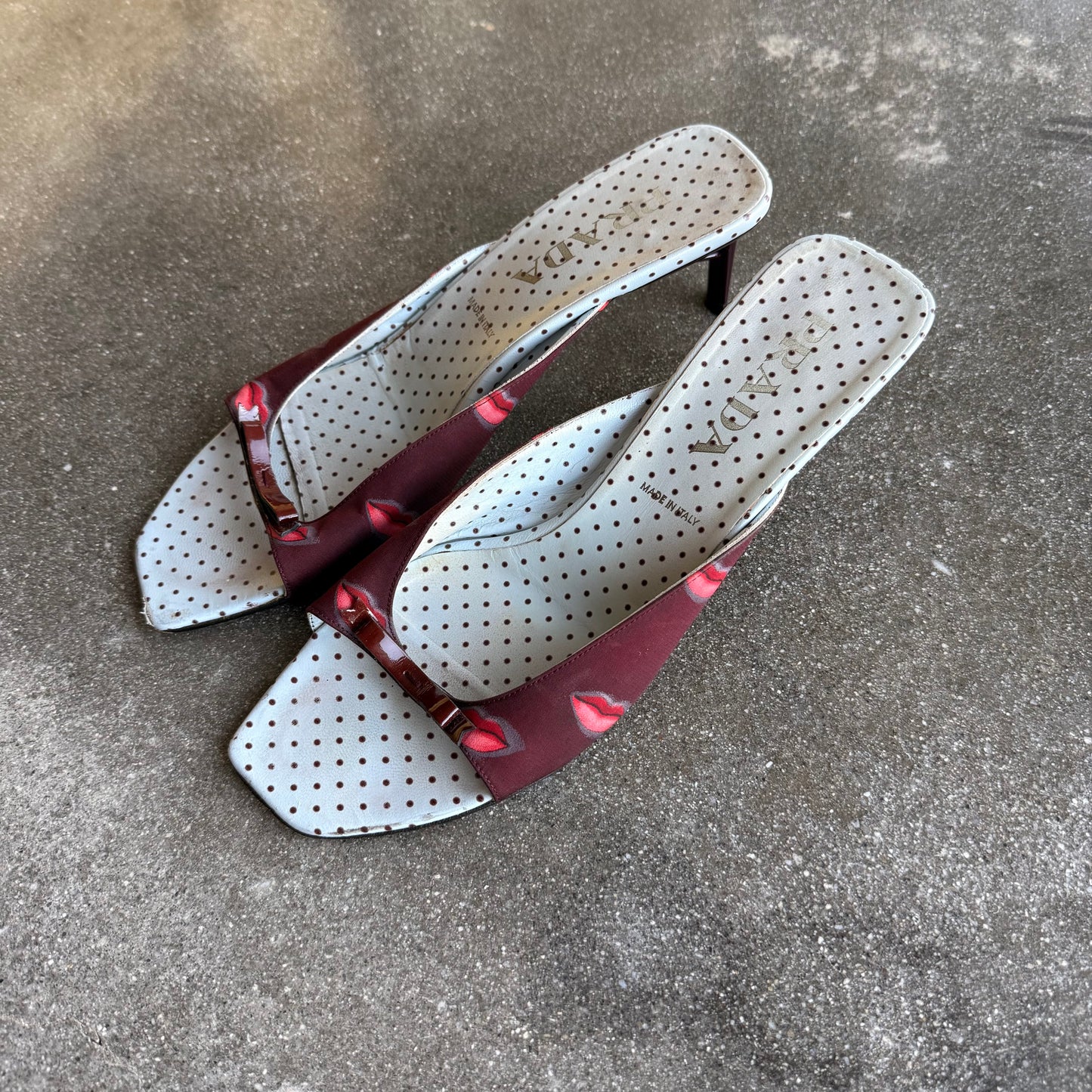 S/S2000 Prada Kiss Mules - US 9.5