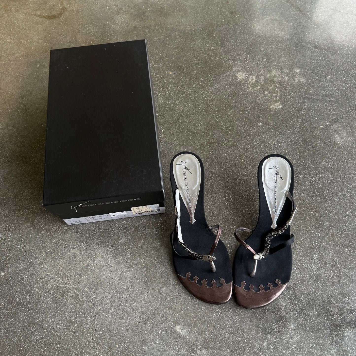 00s Giuseppe Zanotti Snake Sandals - US 6.5
