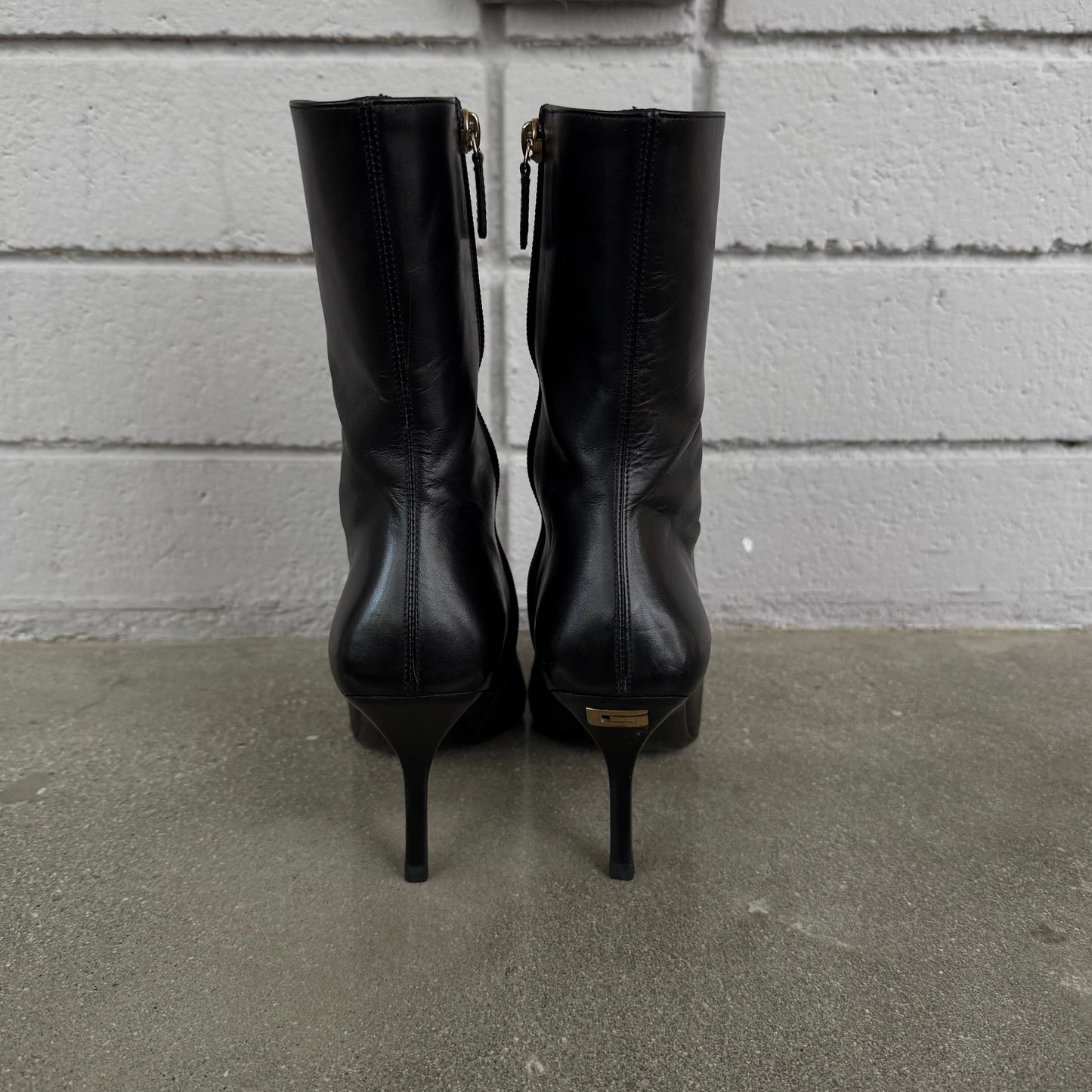 Tom Ford Gucci Black Leather “G” Boots - US 7