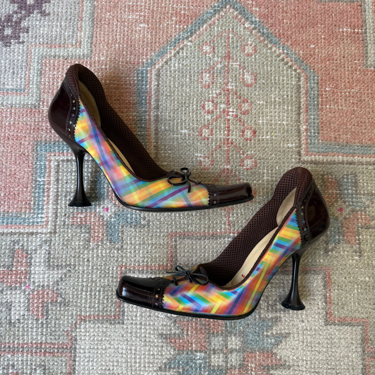 F/W1999 miu miu Holographic Pumps - US 7.5-8