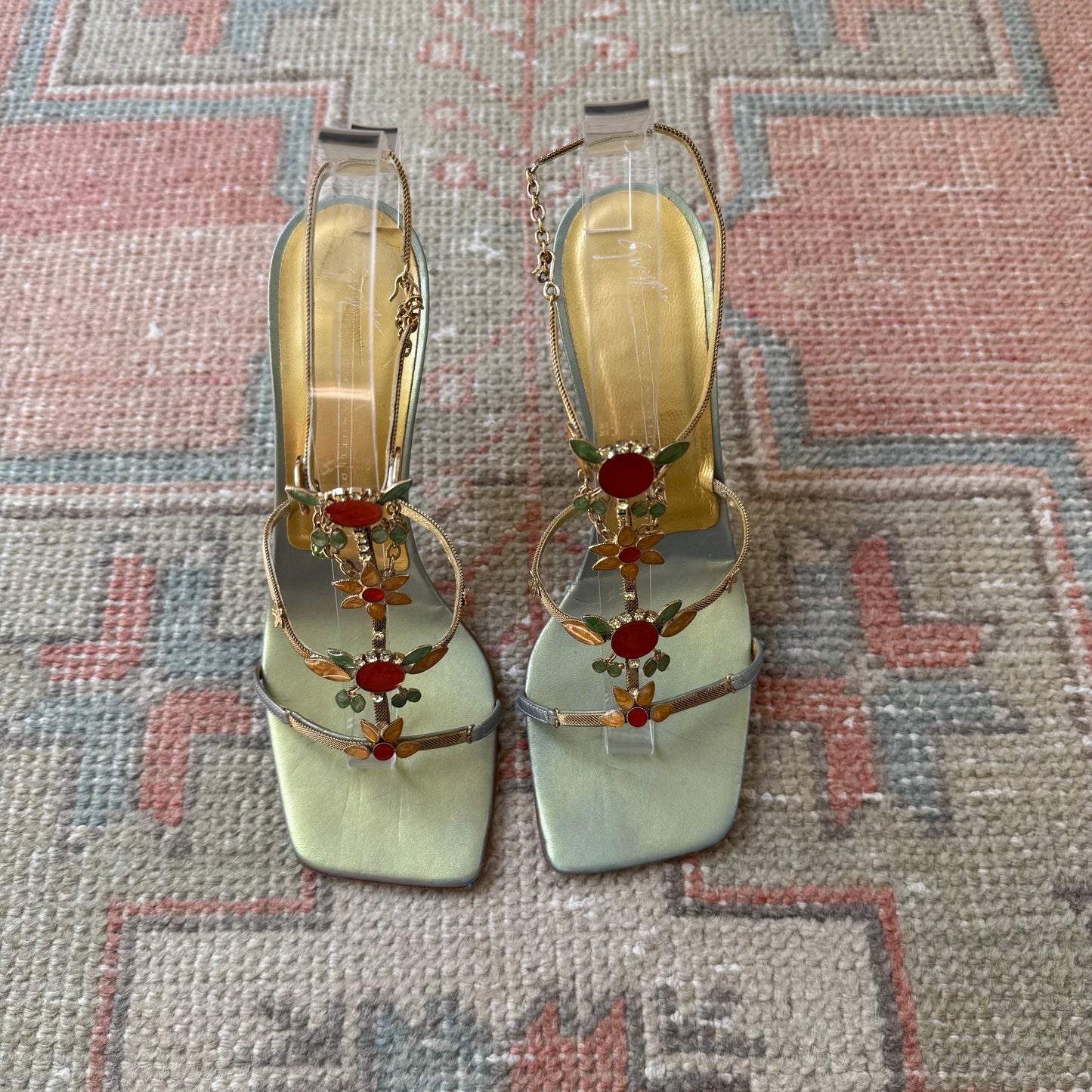 00s Giuseppe Zanotti Iridescent Beaded Heels - US 6.5-7