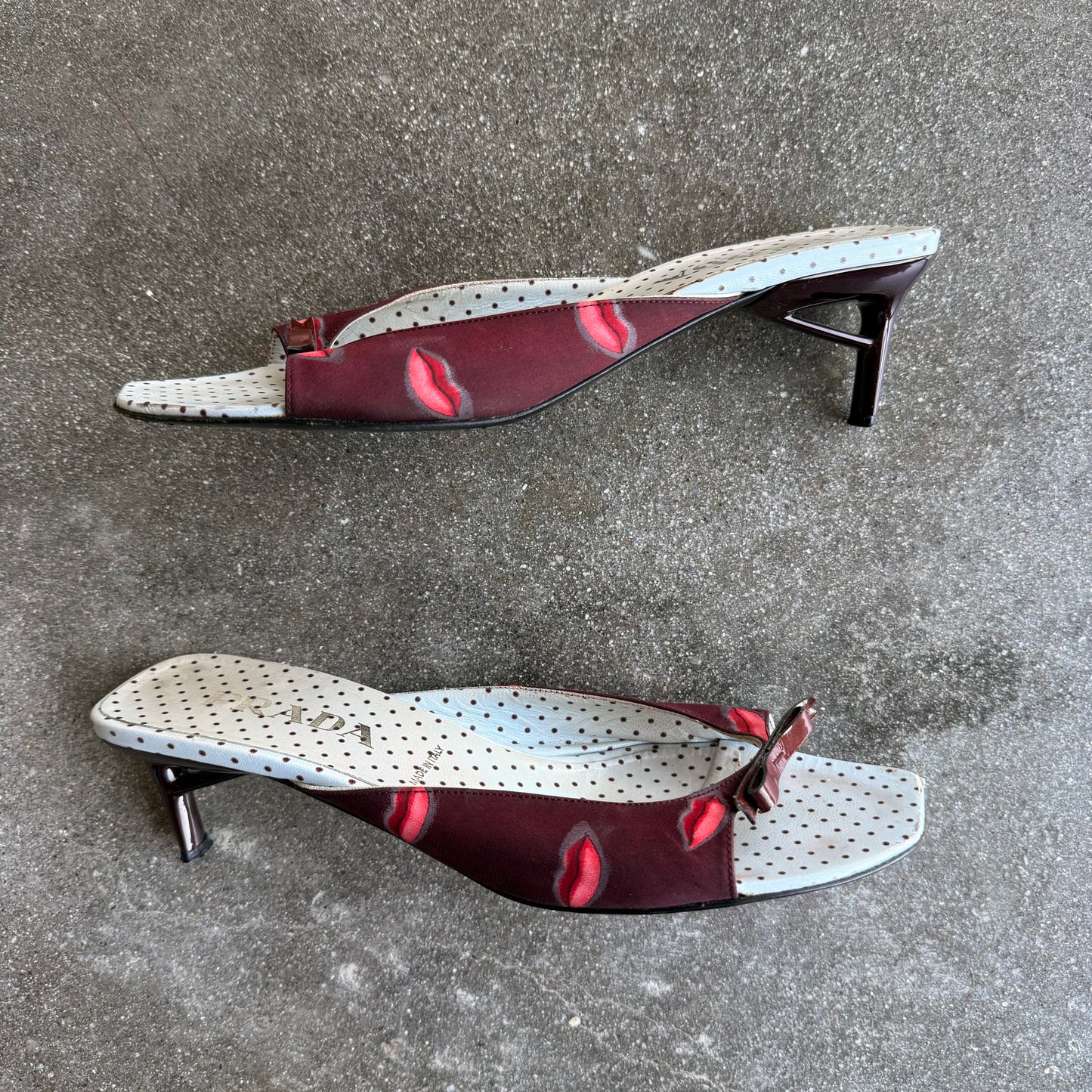 S/S2000 Prada Kiss Mules - US 9.5