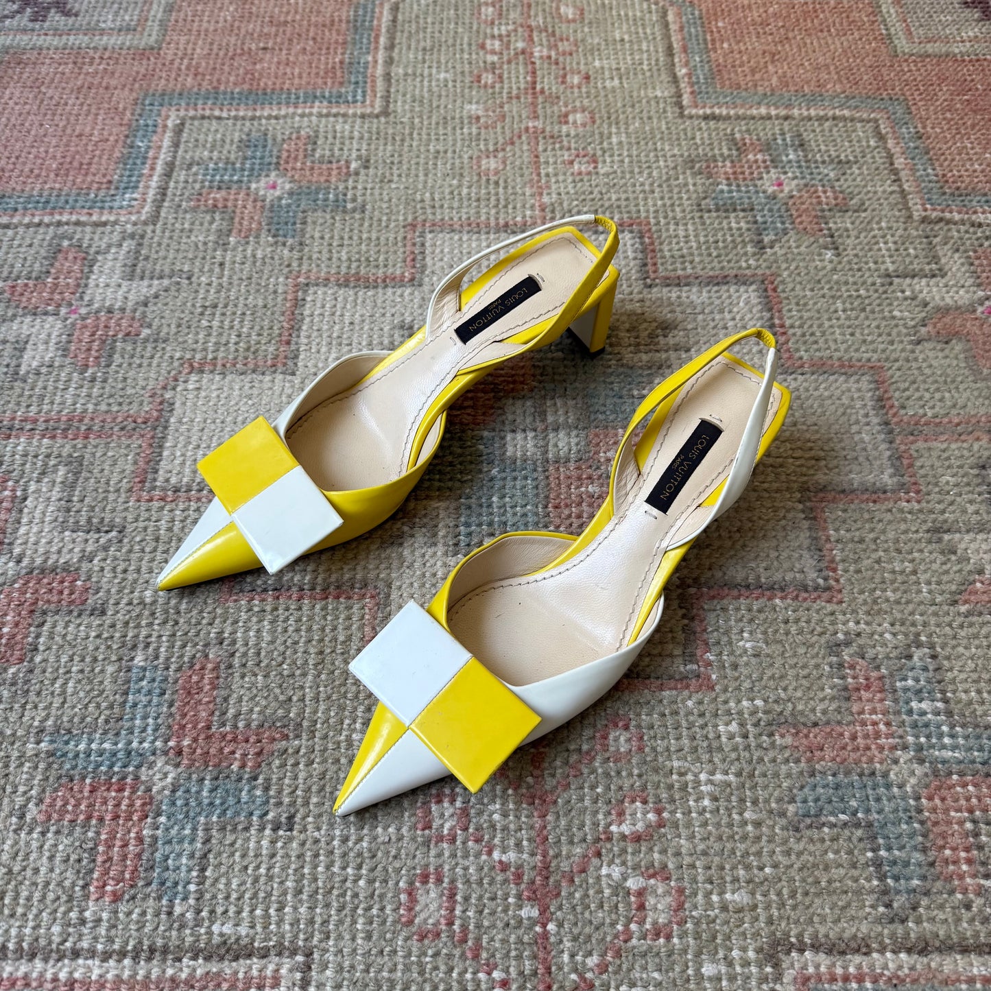S/S2013 Marc Jacobs Louis Vuitton Checkered Slingbacks - US 6