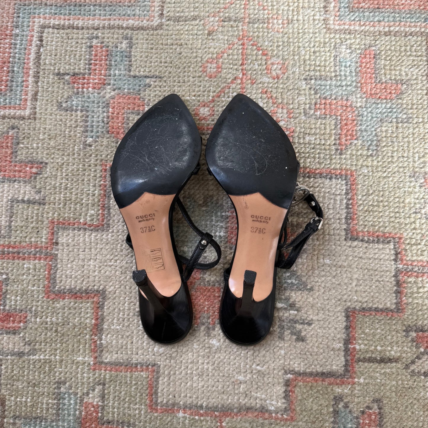 Tom Ford Gucci F/W2002 Perforated Leather Sandals - US 7.5