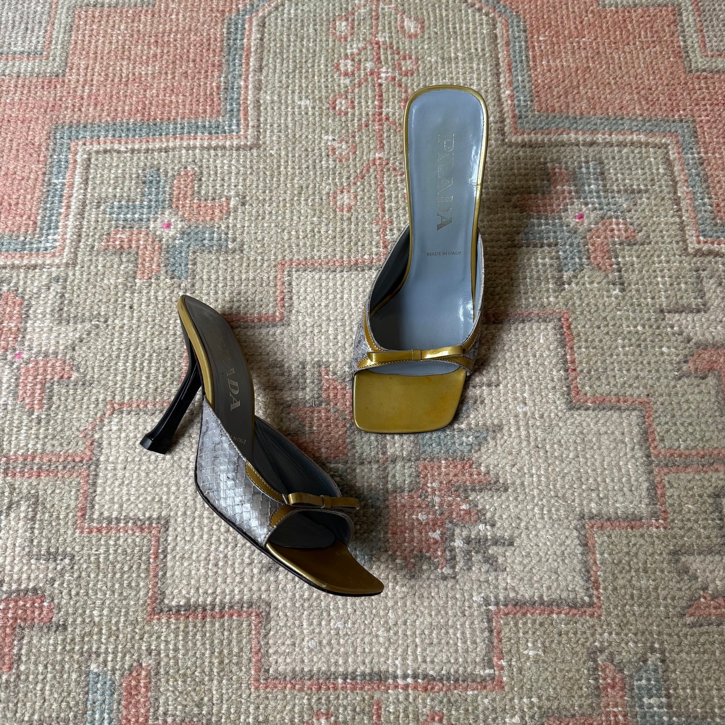 S/S2000 Prada Bow Mules - US 6.5