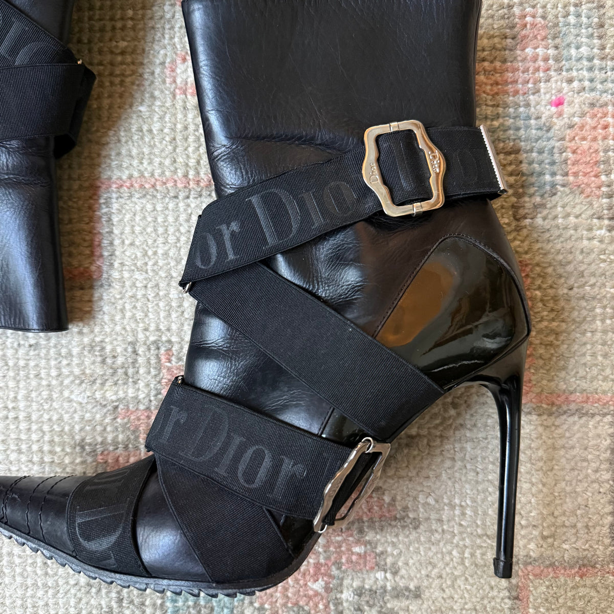 F/W2004 Galliano Dior Bondage Boots - US 6.5-7