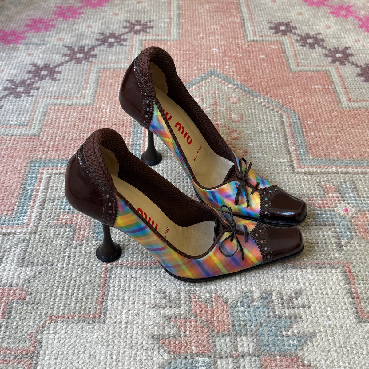 F/W1999 miu miu Holographic Pumps - US 7.5-8