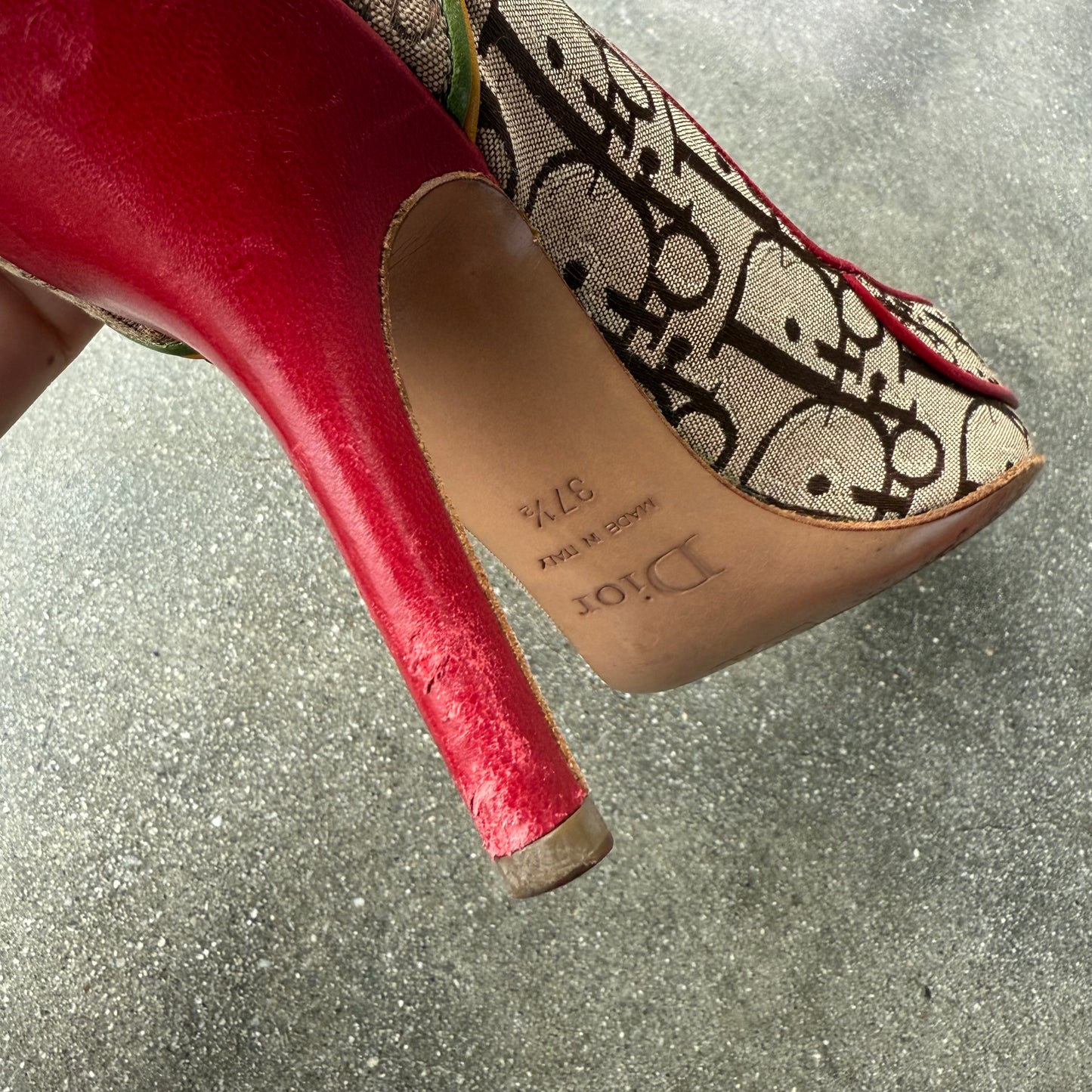 FW04 John Galliano Christian Dior Rasta Pumps - US 7.5