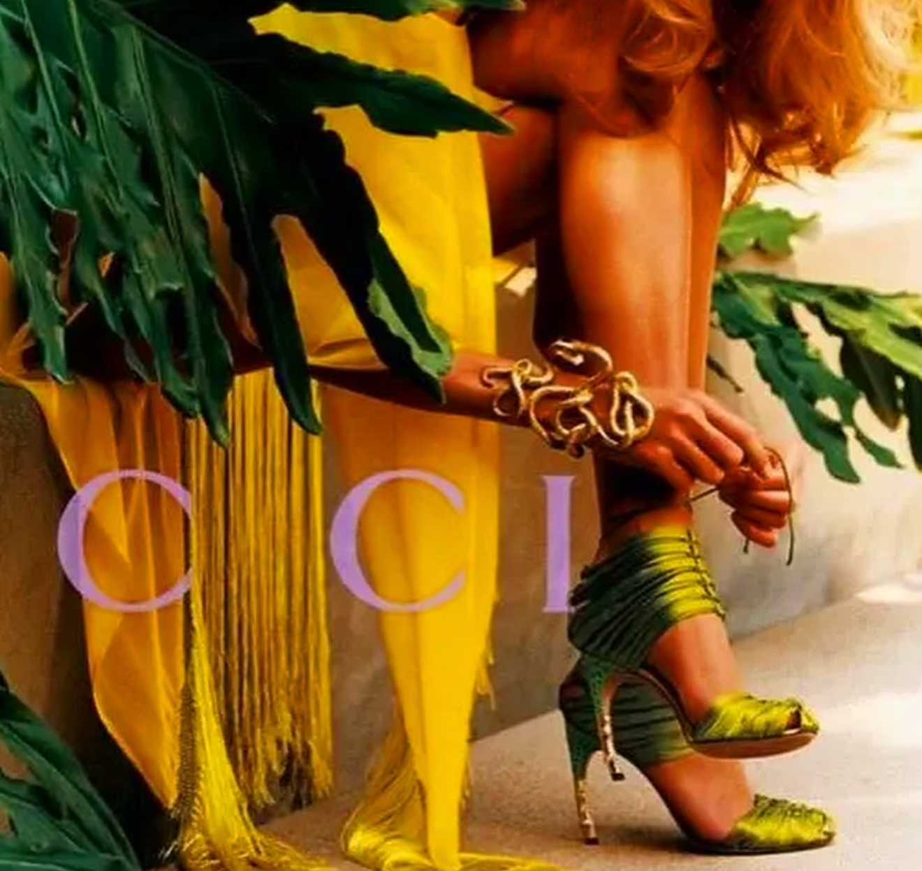 S/S2004 Tom Ford Gucci Satin Wrap Bamboo Heels - US 7.5